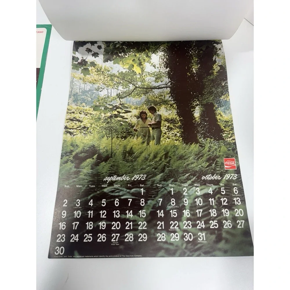 1973 +‎ 1980 Coca Cola Coke Advertising Calendar Bird Vintage Original Rare